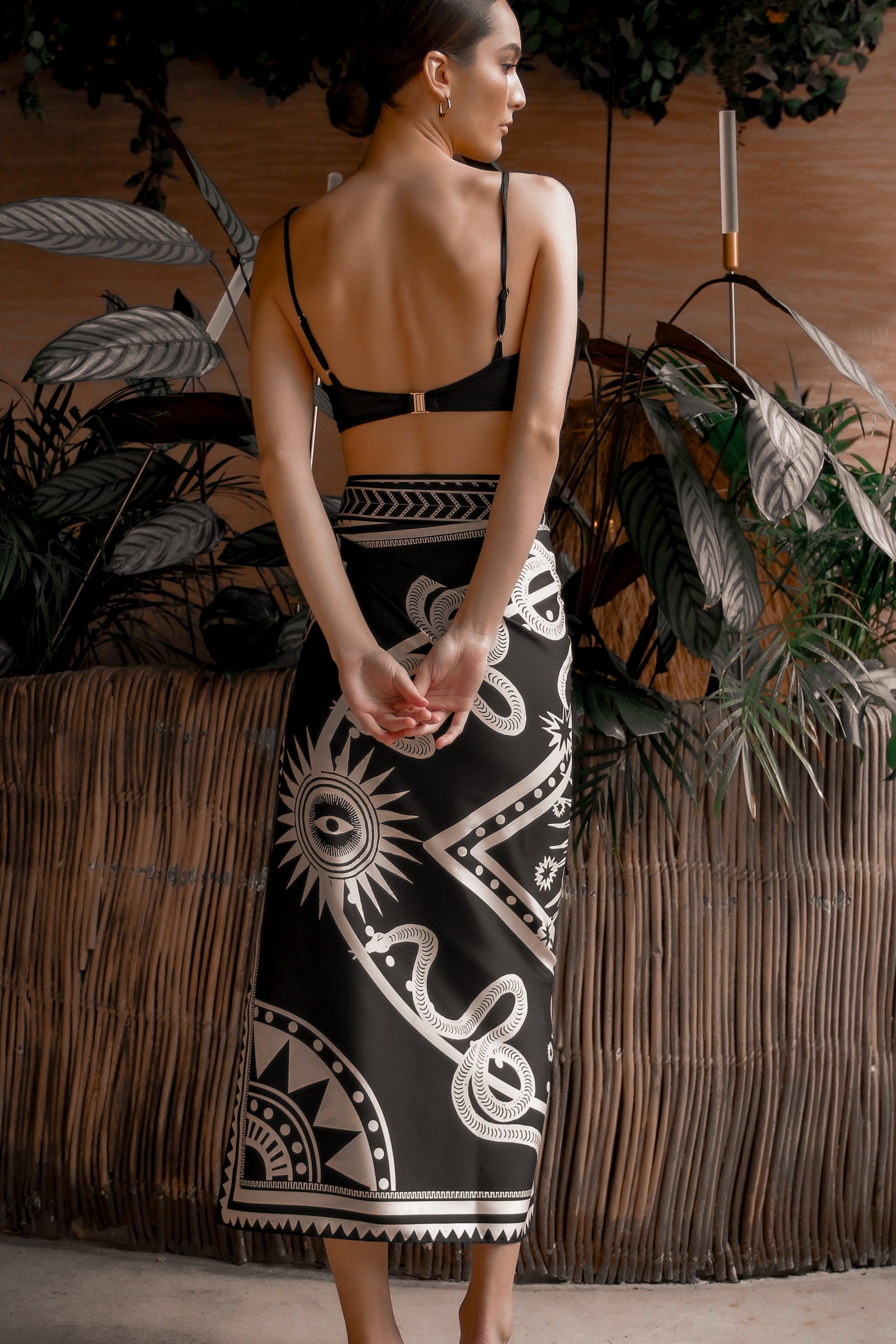 Nazar SARI- Wrapdress, Black