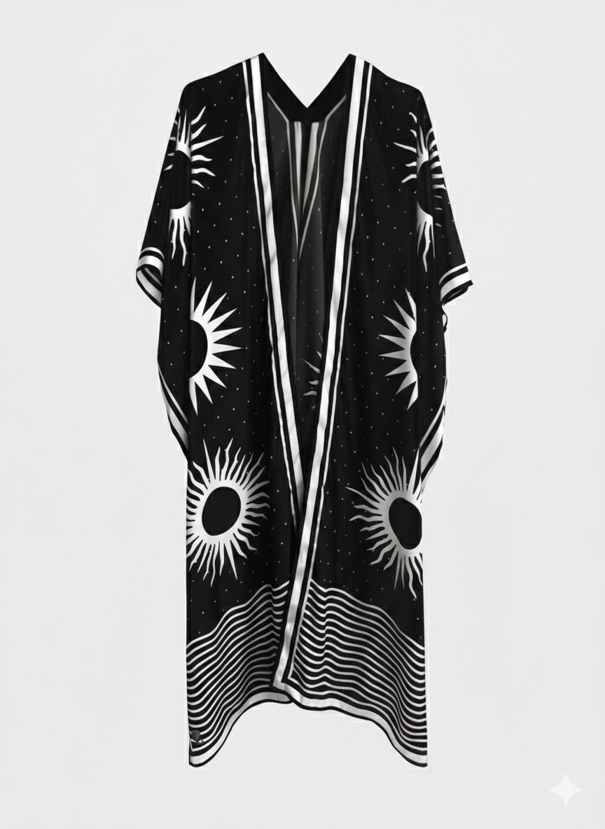 Soles Kimono, Black & White