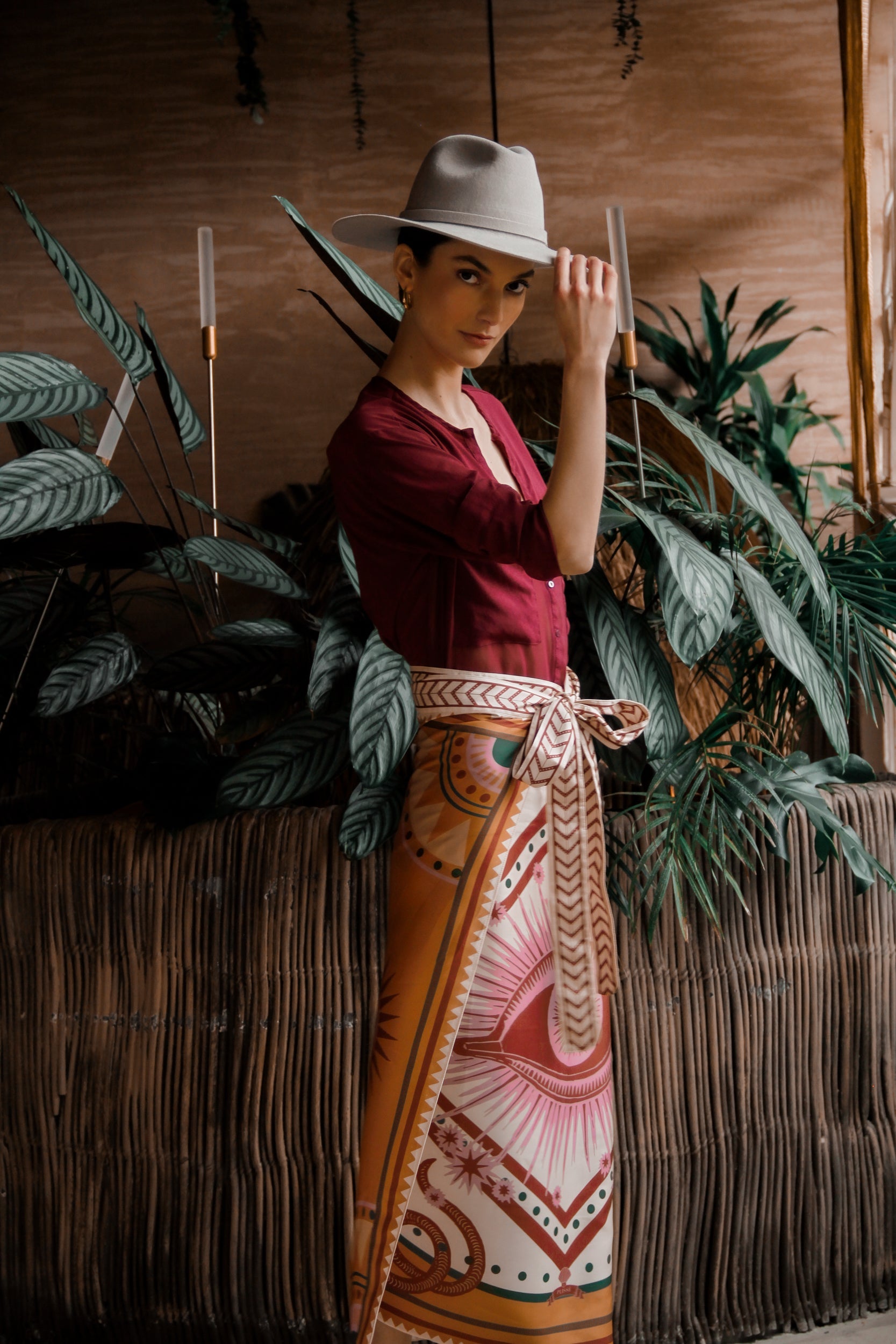 Nazar SARI- Wrapdress, Cream