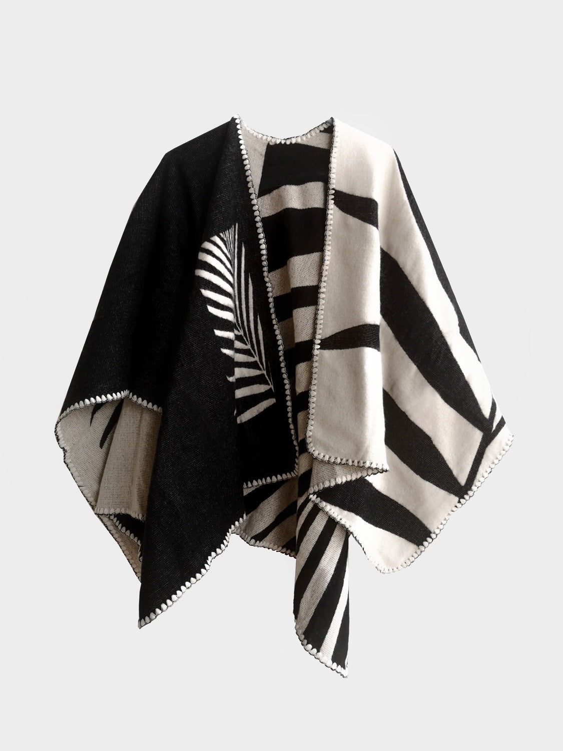 Natura Black Poncho