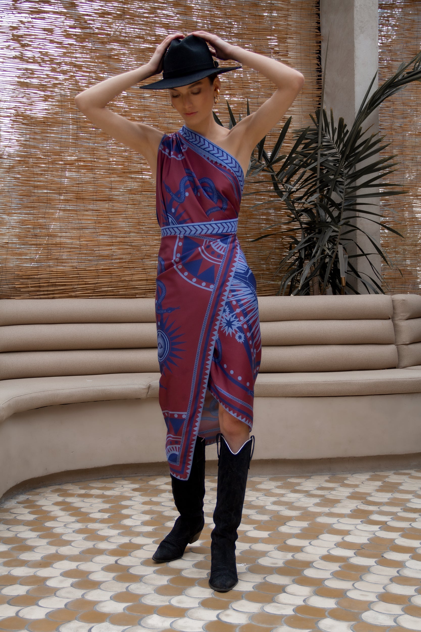 Nazar SARI- Wrapdress, Wine