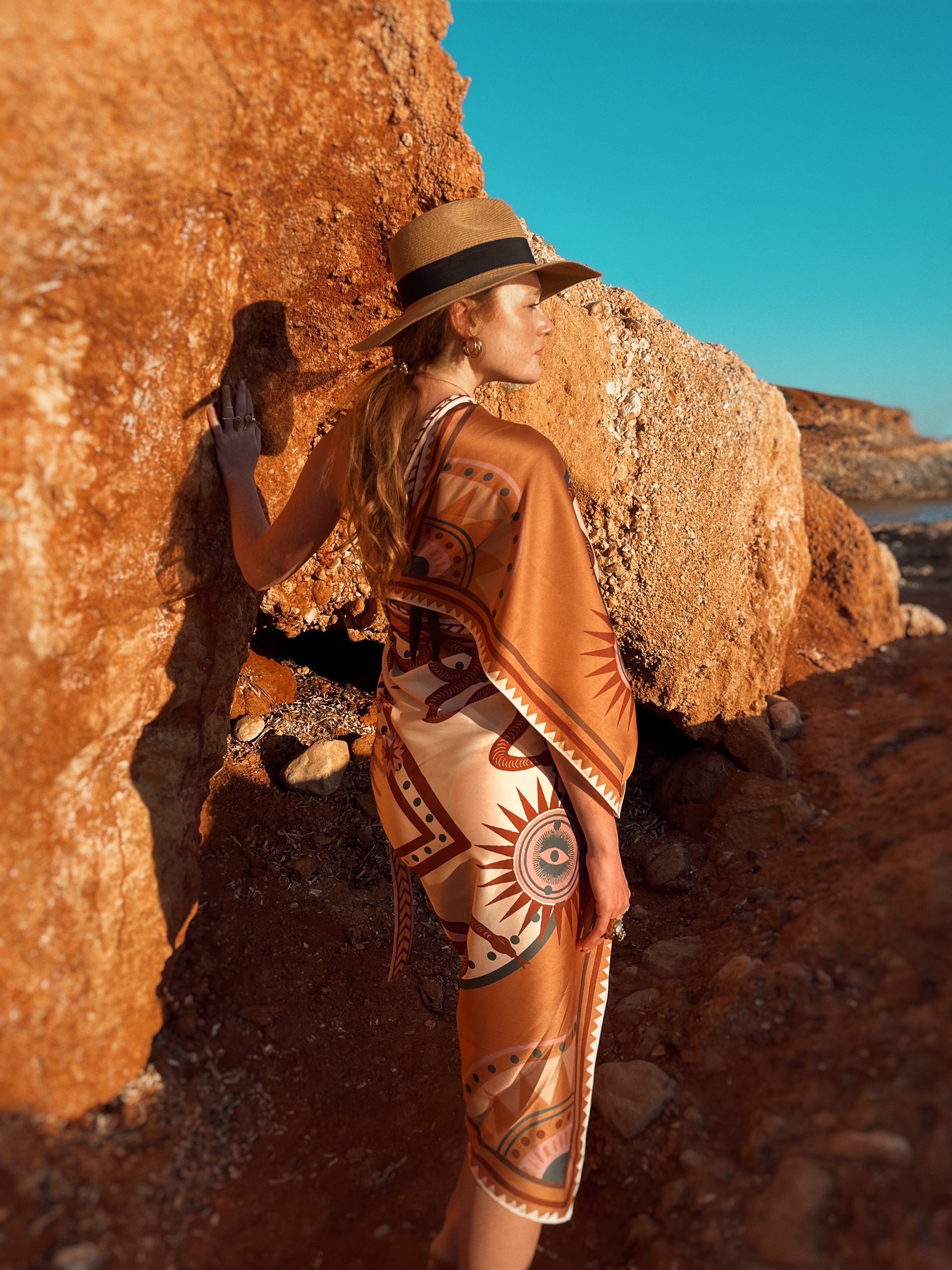 Nazar SARI- Wrapdress, Cream