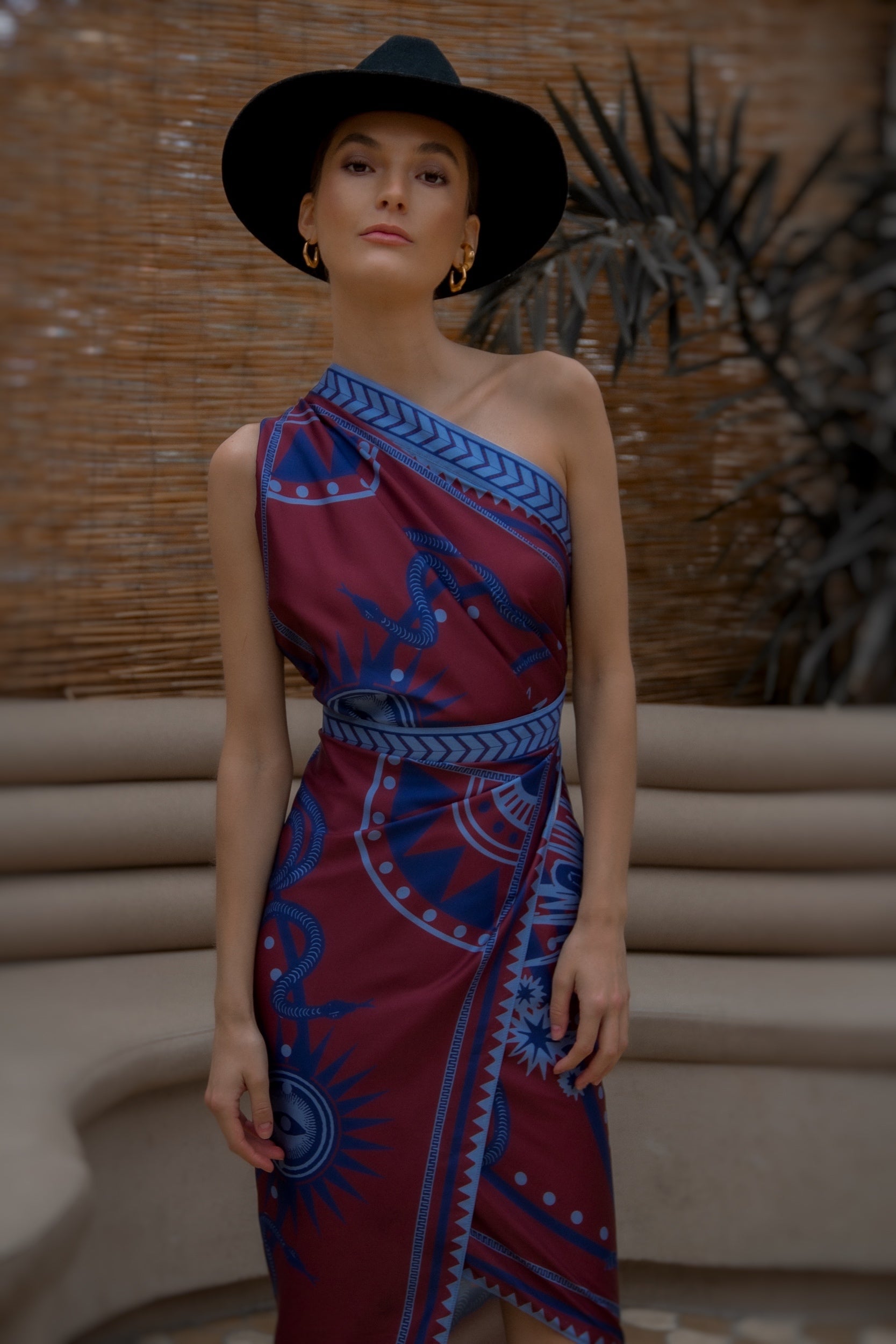 Nazar SARI- Wrapdress, Wine