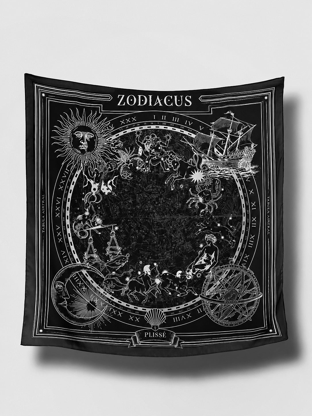ZODIACUS Scarf, Black