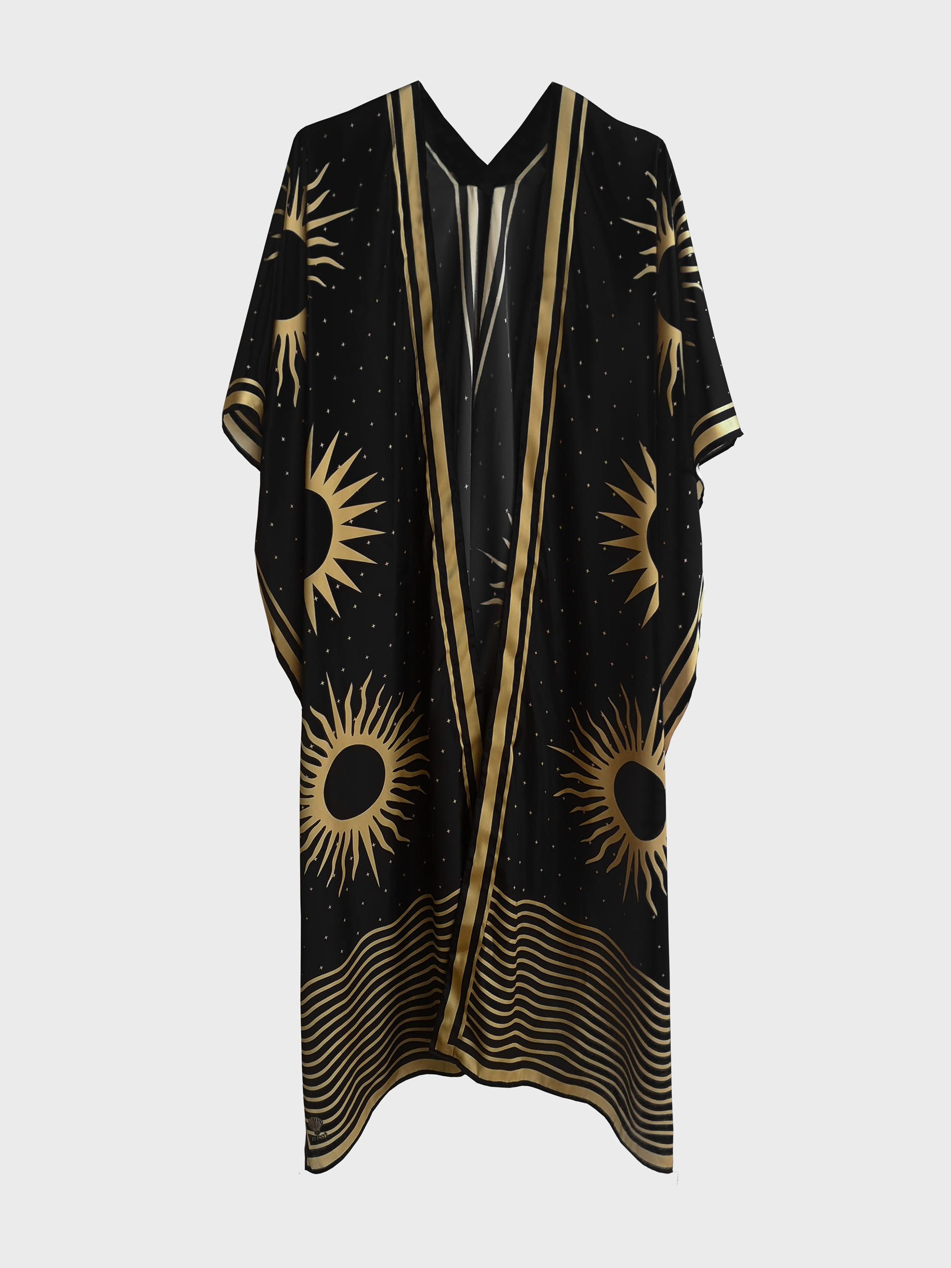 Sun Kimono, Black & Gold