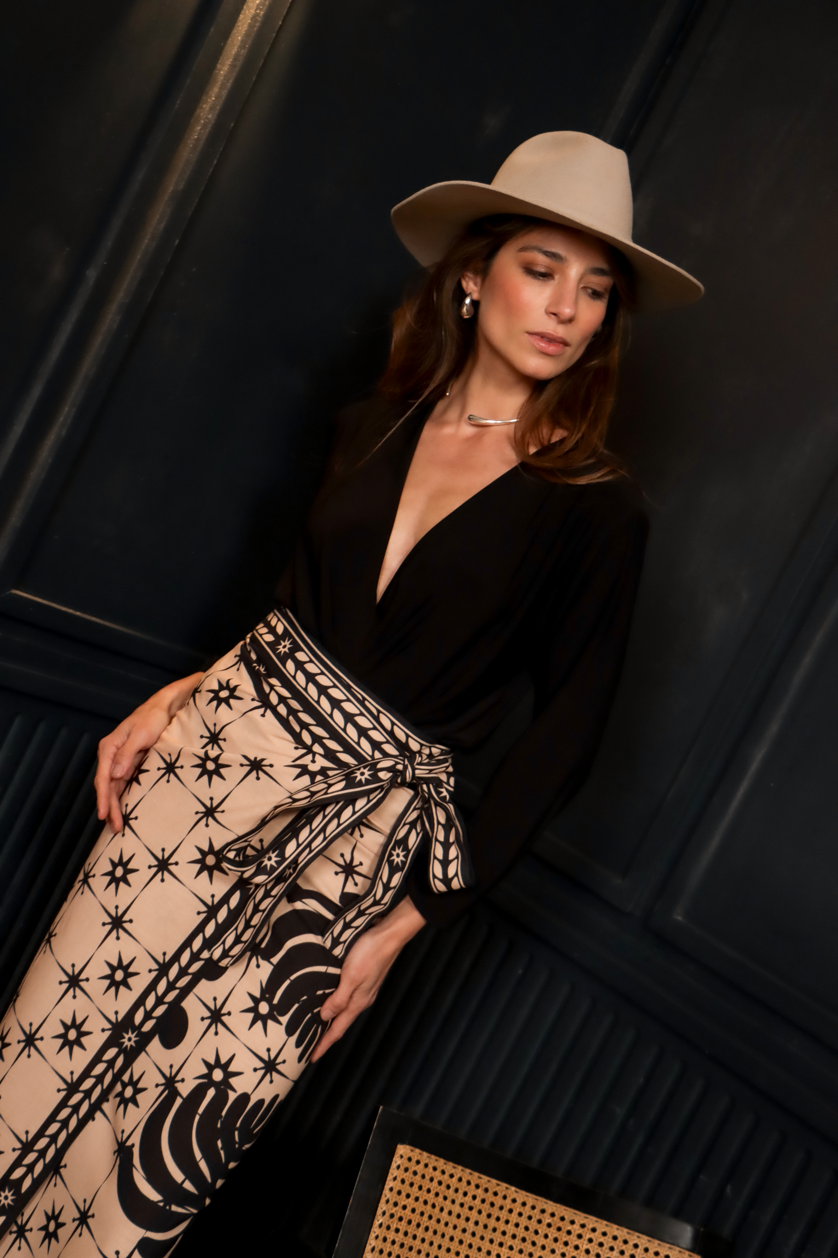 Comet Sari, Wrap dress - Cream