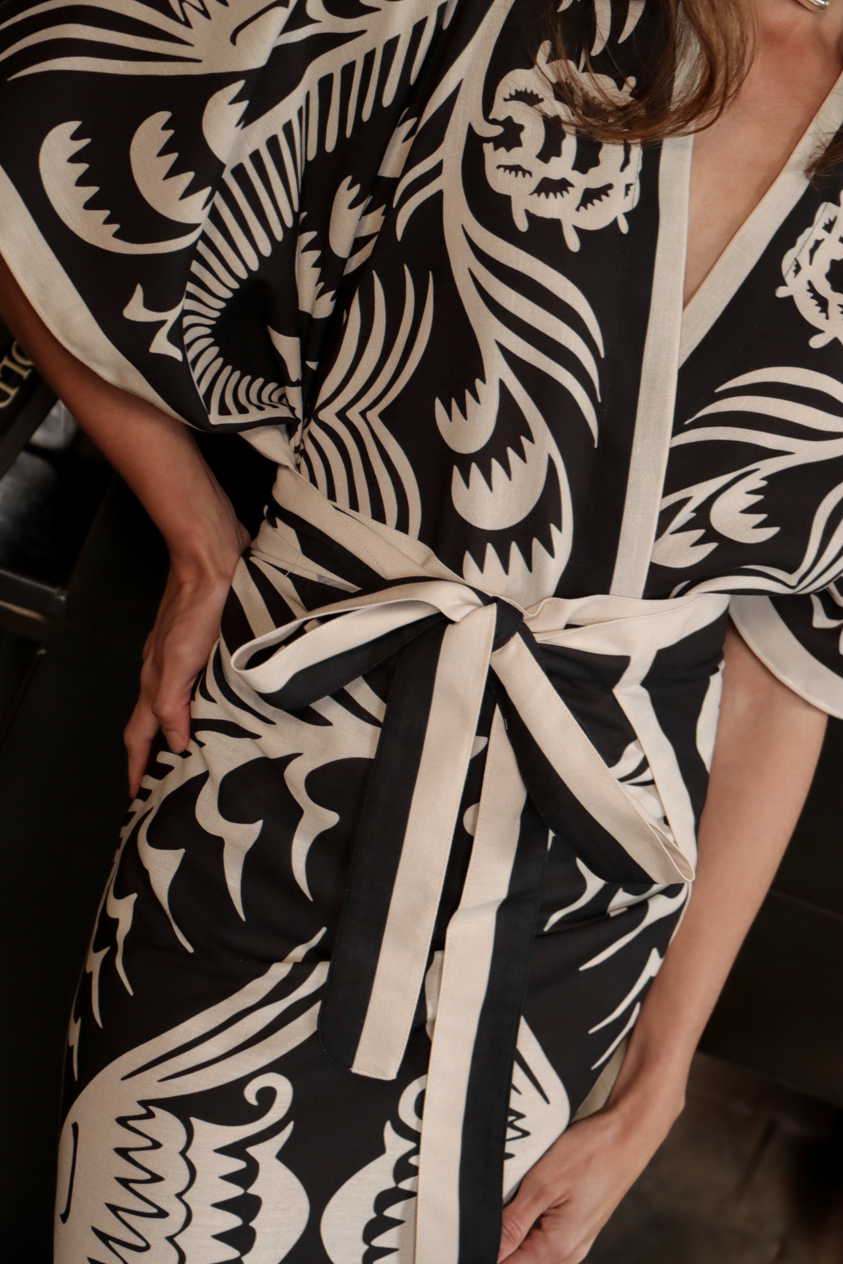 Agave Set, Linen - Black