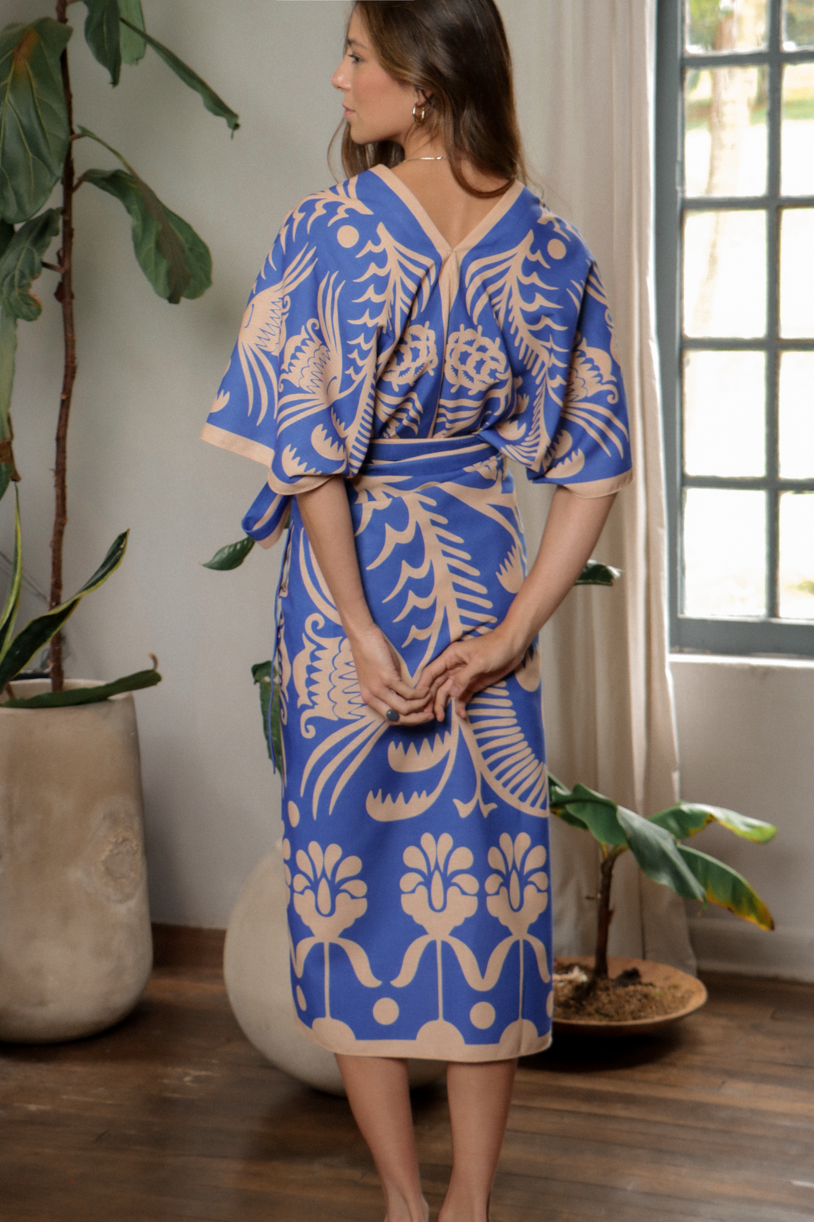 Agave Set, Linen - Blue