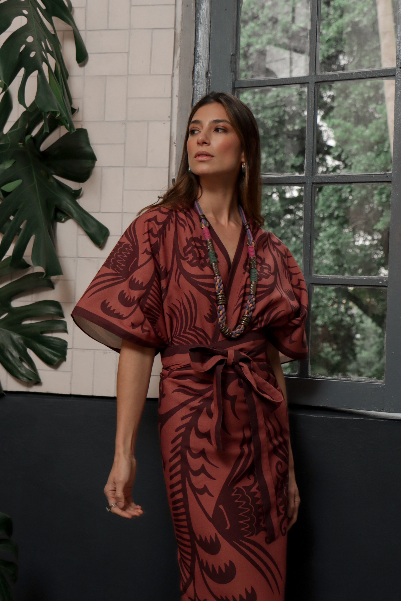 Agave Set, Linen - Terracotta