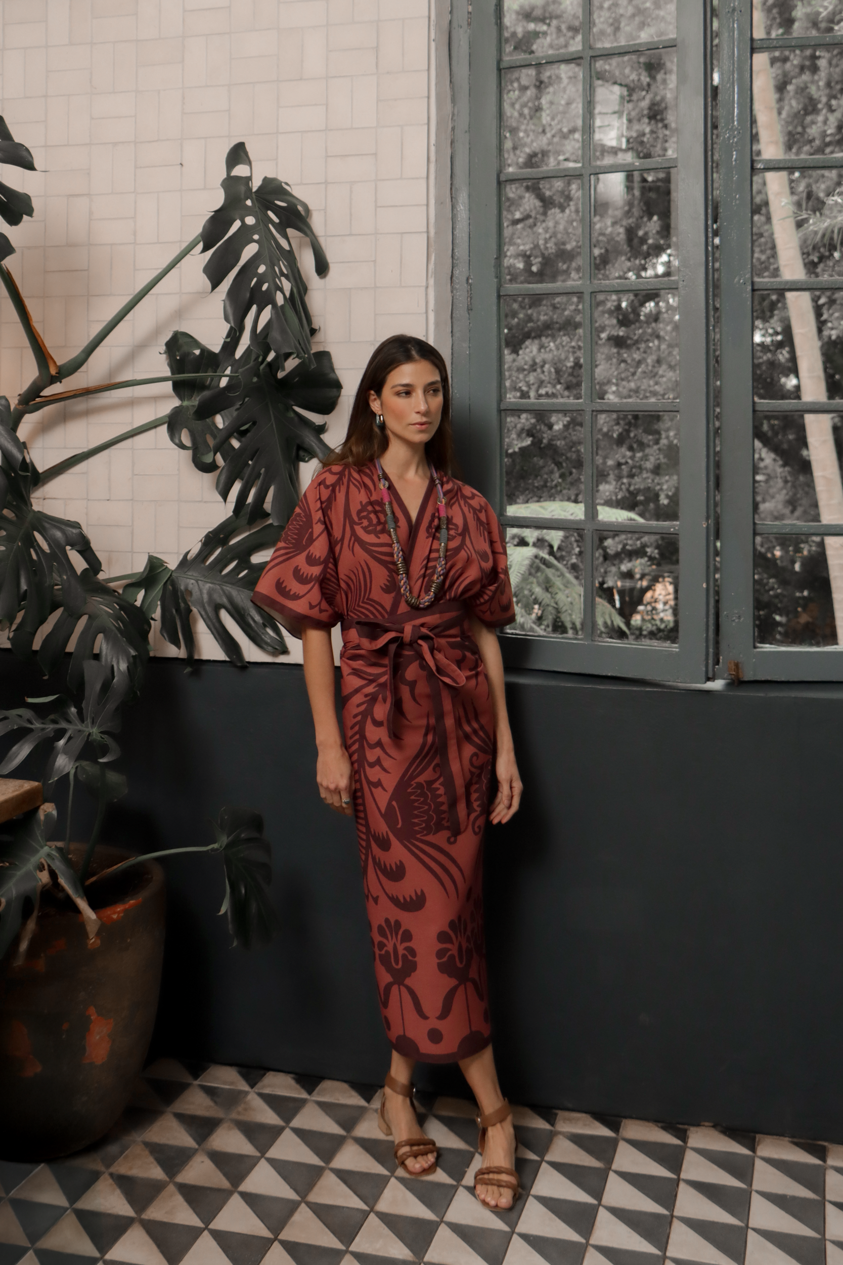 Agave Set, Linen - Terracotta